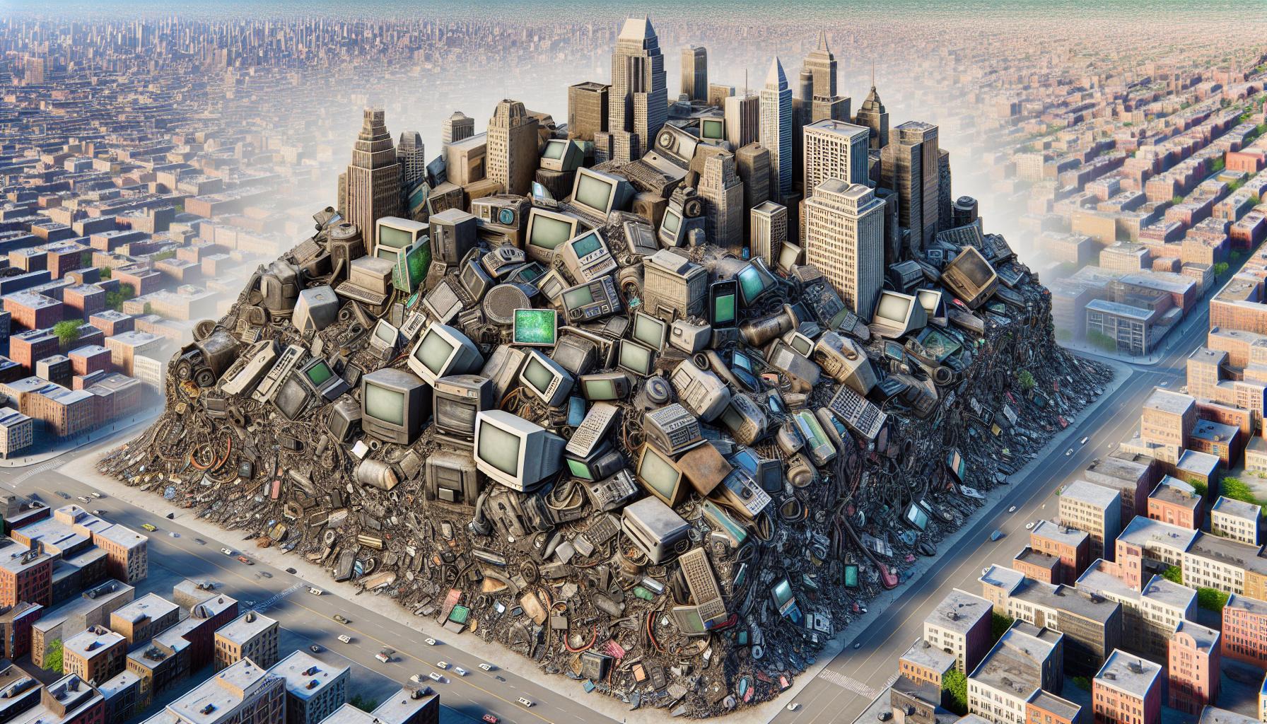 the greatest risk in using computers and smartphones comes from electronic waste.